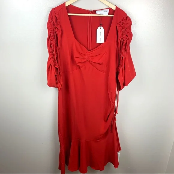 COPY - Rodarte X Universal Standard Dress Ruffle Hem Red - Picture 2 of 9